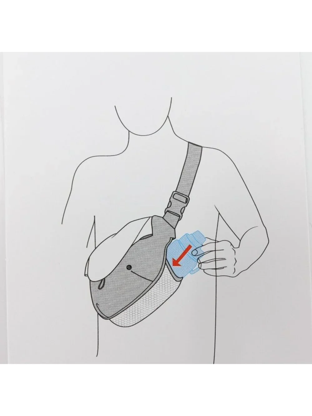 Lululemon Curved Crossbody 3L White OS - Picture 12 of 16